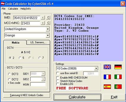 Nokia 1208 security code unlock codes free samsung